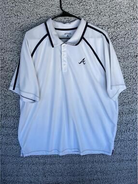 Antigua Atlanta Braves Men’s Polo XXL White NWOT